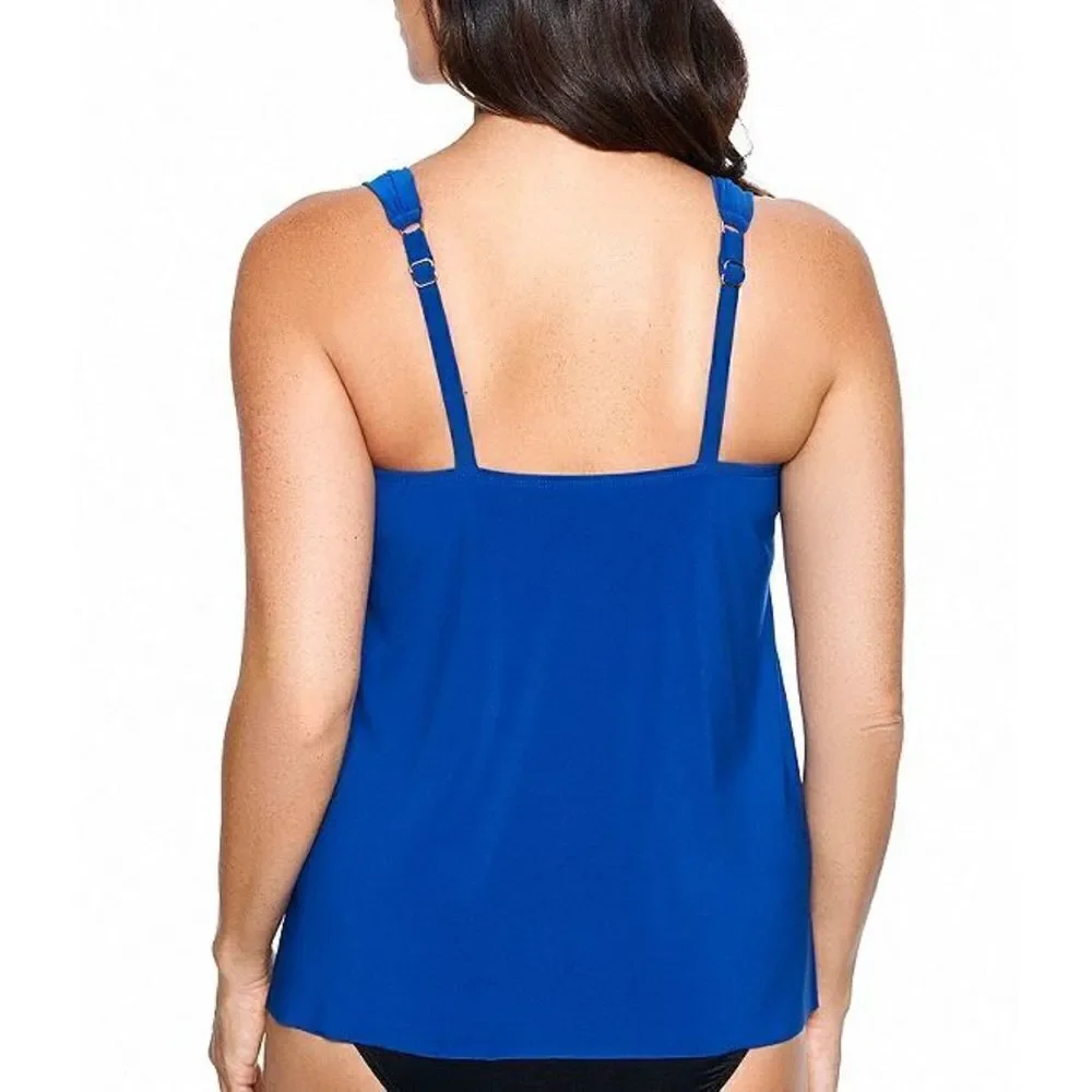 New. Miraclesuit blue tankini top. Size 10